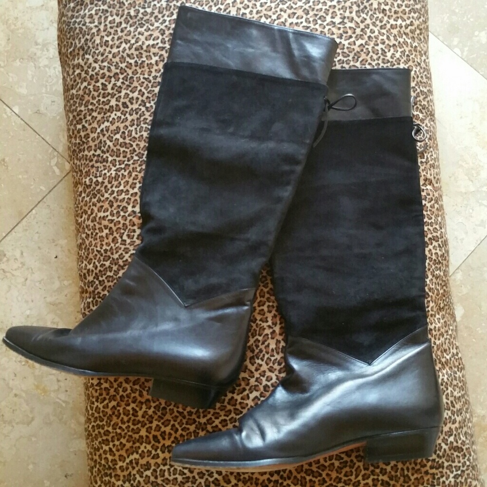 ChAnTAl  leaTheR  knEe Bo0t